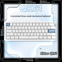 Cidoo Qk61 Bluetooth Wireless Mechanical Keyboard Gasket Three Mode RGB Backlight Keyboard Gaming E-sports Customize Keyboard
