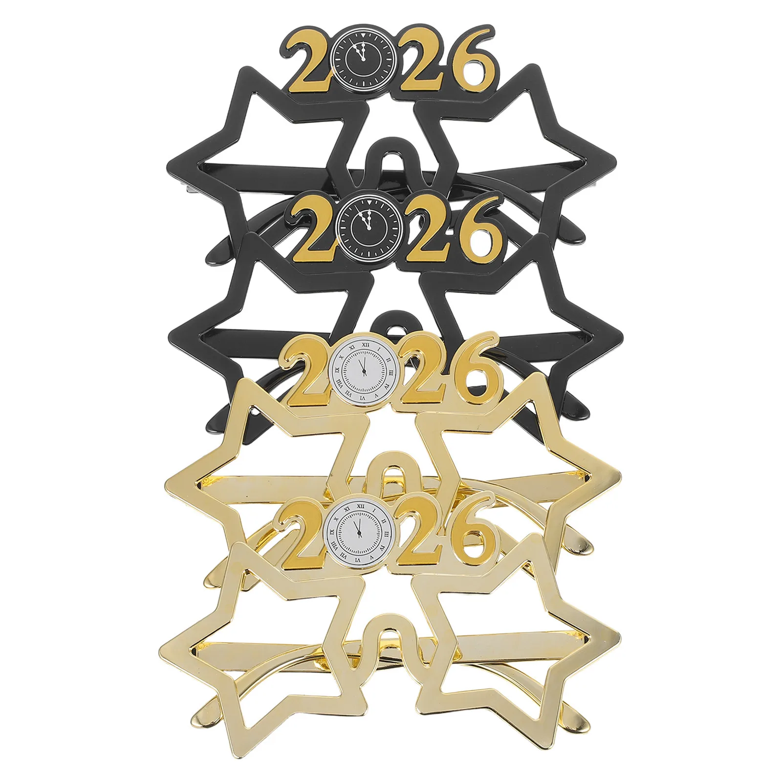 

4Pcs 2026 Sunglasses Novelty Party Eyeglasses Stylish Retro Design Ideal for Nye Celebrations Birthday Decorations