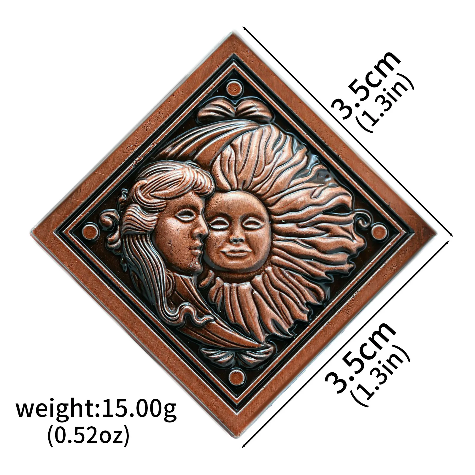 لعبة الشر المقيم المحيطي 8 عملة حورية البحر يونيكورن الشمس والقمر مجموعة النحاس الأحمر القديمة عملة تذكارية عتيقة