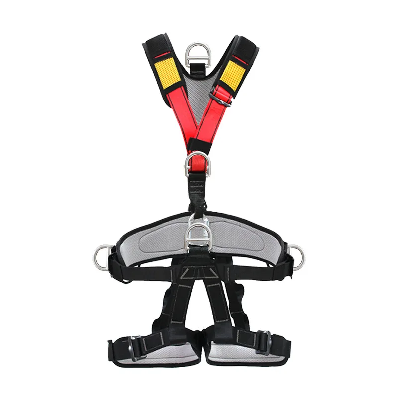 Full-Body 5-Point Safety Harness Protection Safety Belt for High-Altitude Operations Outdoor Development Rock Climbing Rescue