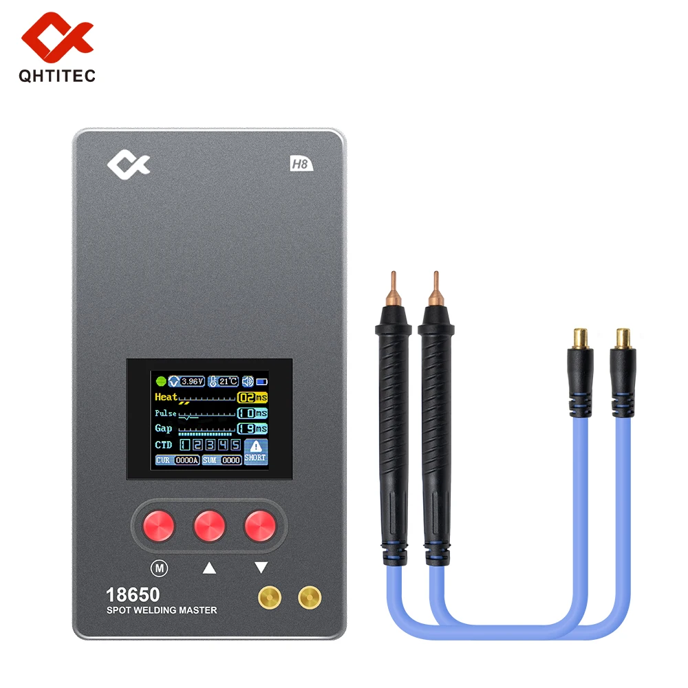QHTITEC Portable Battery Spot Welder DIY Mini Welding Machine 18650 Battery Pack Welding Tool 5000mah Weldable 0.25mm