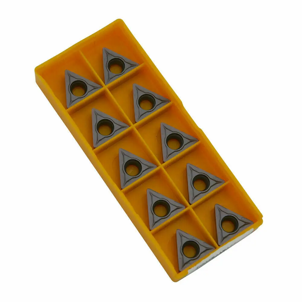 

Твердосплавная вставка для лезвия TCMT16T308 TCMT32.52 Треугольник 1/2 Токарный инструмент 10 шт./компл. 16 мм * 5 мм * 4 мм Биты Промышленные