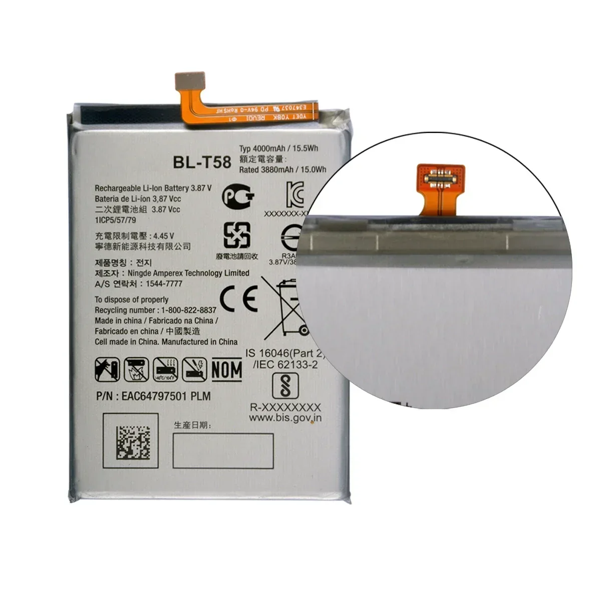 Original BL-T58 4000mAh Replacement Battery For LG BL-T58 BL T58 Mobile phone Batteries+Tools