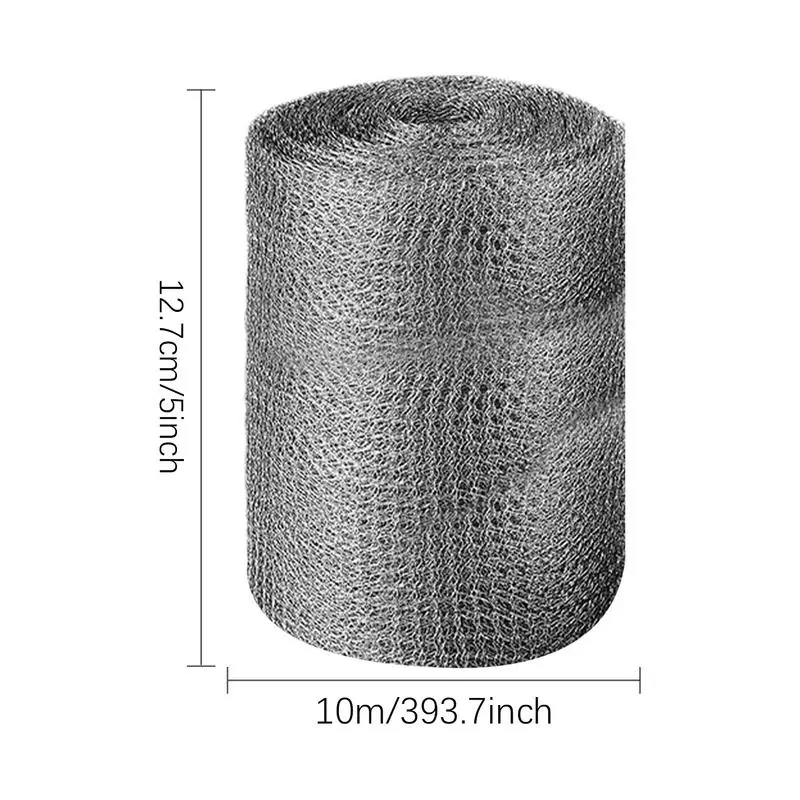 

Stainless Steel Mesh Double Layer Hole Metal Mesh Sheet Flexible Unwanted Guests Block Cover Wire Mesh Hole Fill Wire Screen