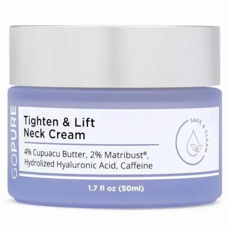 Gopure Neck Cream-Straffung & Lift straffende Hals creme für crepey Haut hellt feine Linien auf hellt Firmen nährt den Hals