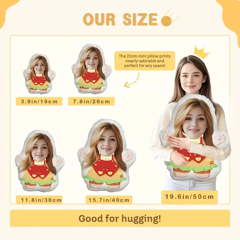 Custom Apron Mom Plush Pillow, Double-Sided Printing, Picture Custom Plush Pillow, Sofa, Bed, Car Pillow, Christmas, Thanksgivin