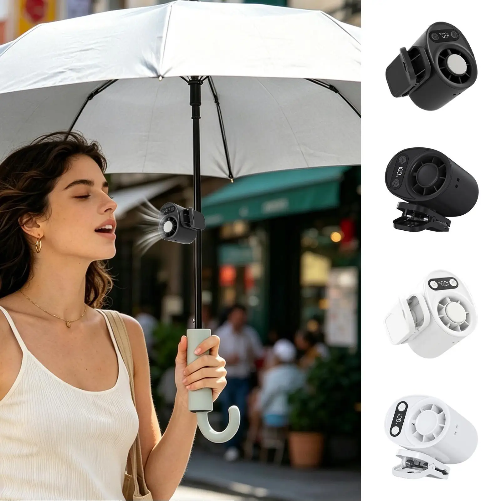 Small Clamp-On Fan Summer Quiet Appliance Outdoor Air Blower Clamp On Fan For Commuting Travel Camping Golf Beach Music Festival