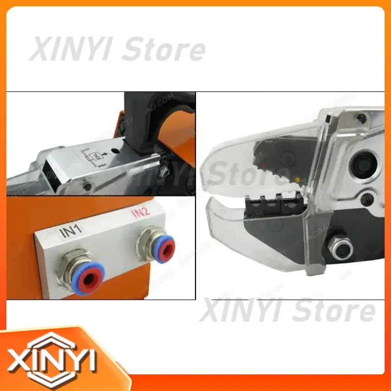 for AM-10 Pneumatic Crimping Tool Crimp Machine for Kinds Terminals Crimping range 0.25-6mm2 with 4 Die Sets Option
