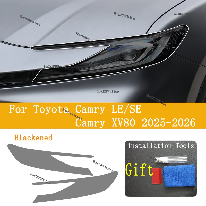 For TOYOTA CAMRY 2025 Headlight film car exterior modification scratch resistant invisible transparent TPU protective film