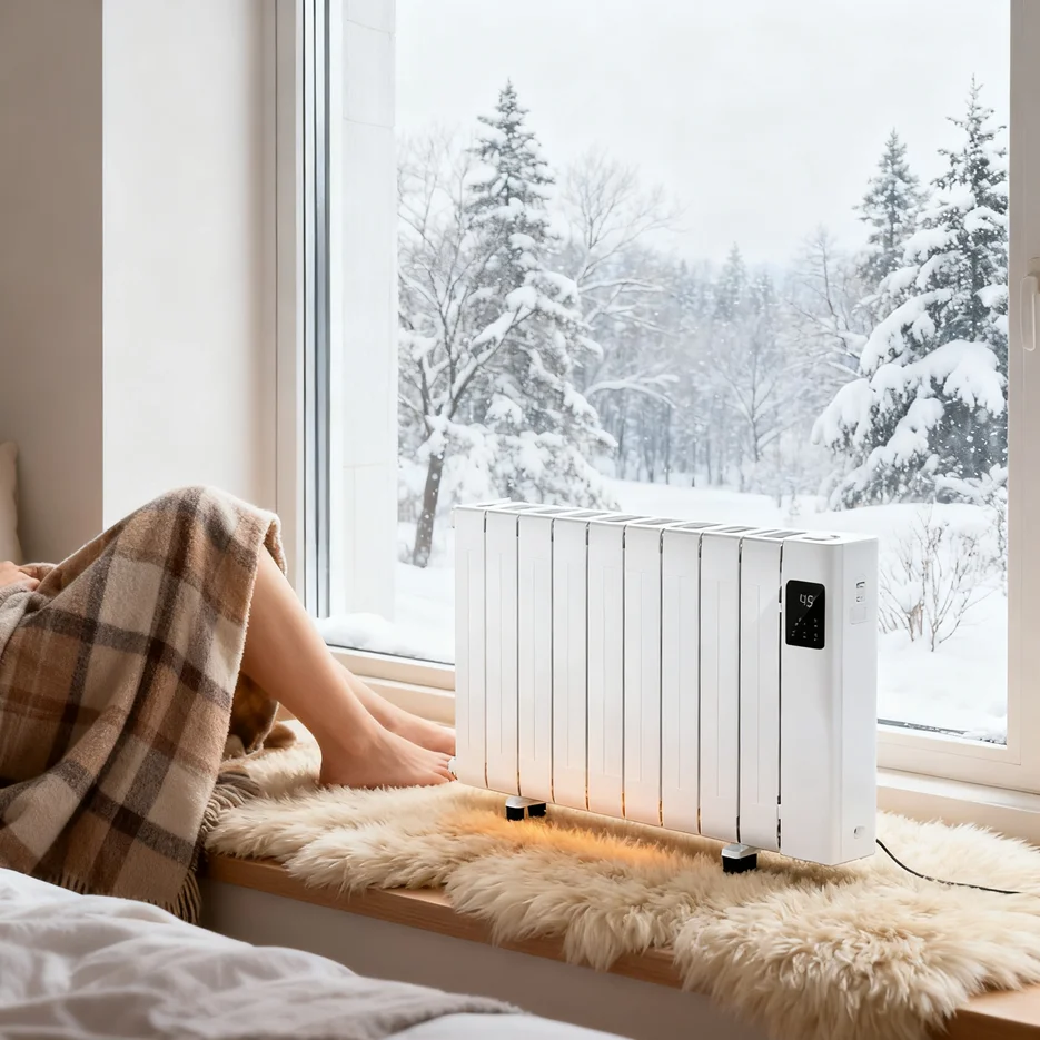 2025 Riscaldatore elettrico silenzioso Riscaldatore per ambienti intelligenti Riscaldamento rapido Riscaldatore domestico portatile ecologico per piccole imprese