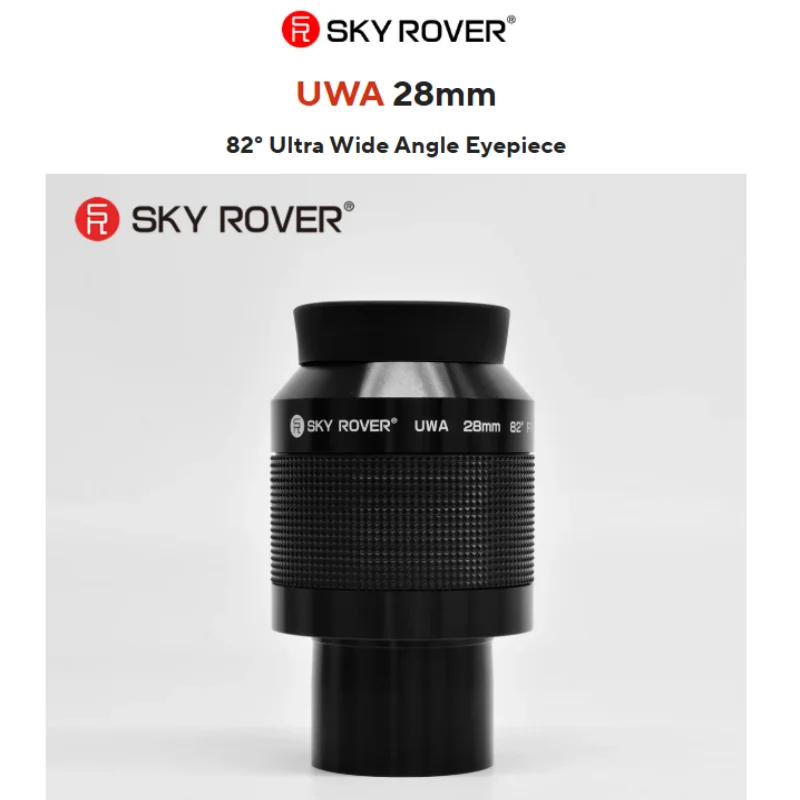 SKY ROVER UWA 28mm Eyepiece Ultra Wide Angle 82 Degree Astronomy Telescope Accessory 2 Inches for Observing Target