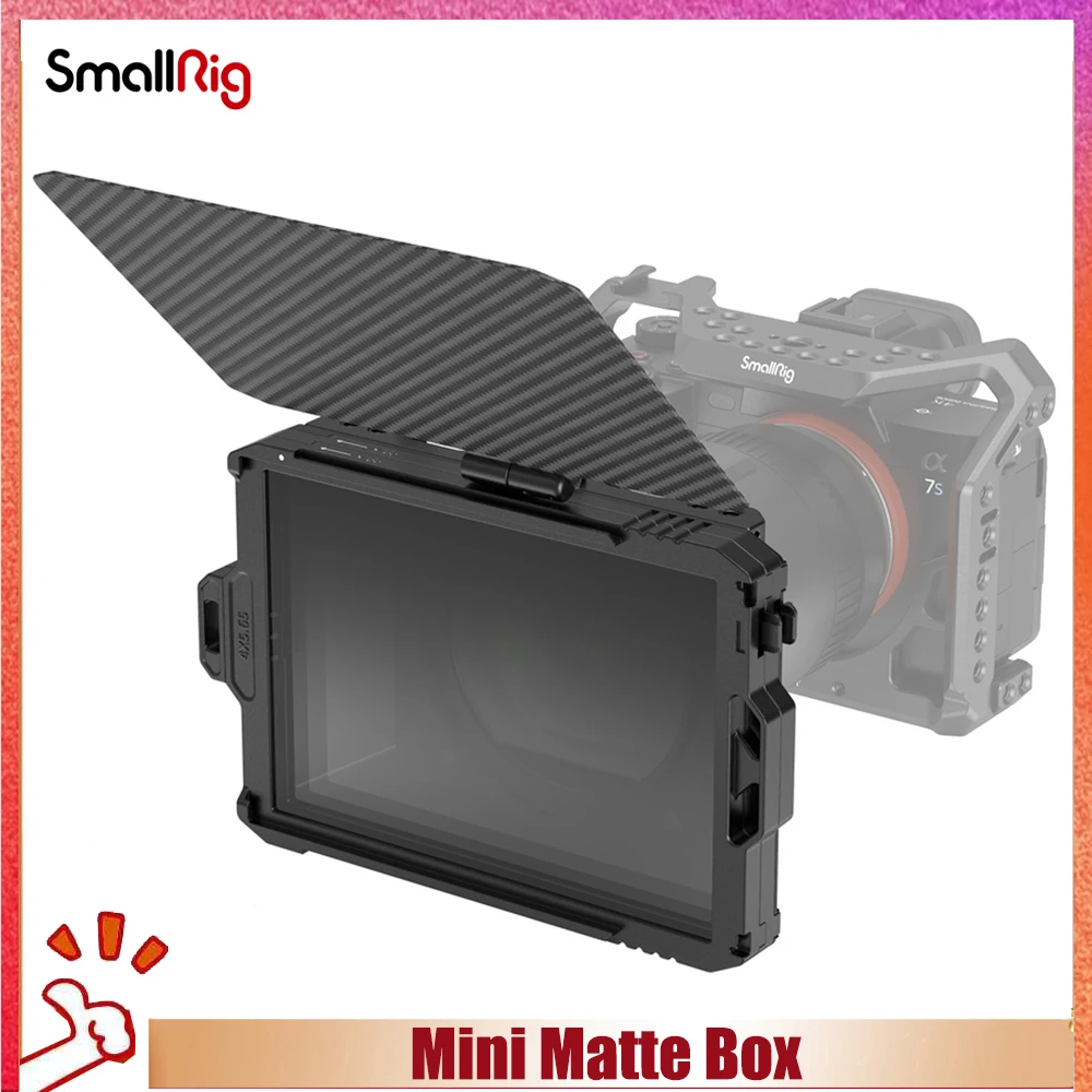 

SmallRig Mini Matte Box Carbon Fiber Top Flag For DSLR Mirrorless Camera Blackmagic BMPCC 4K 6K Camera Cage Rig 3196