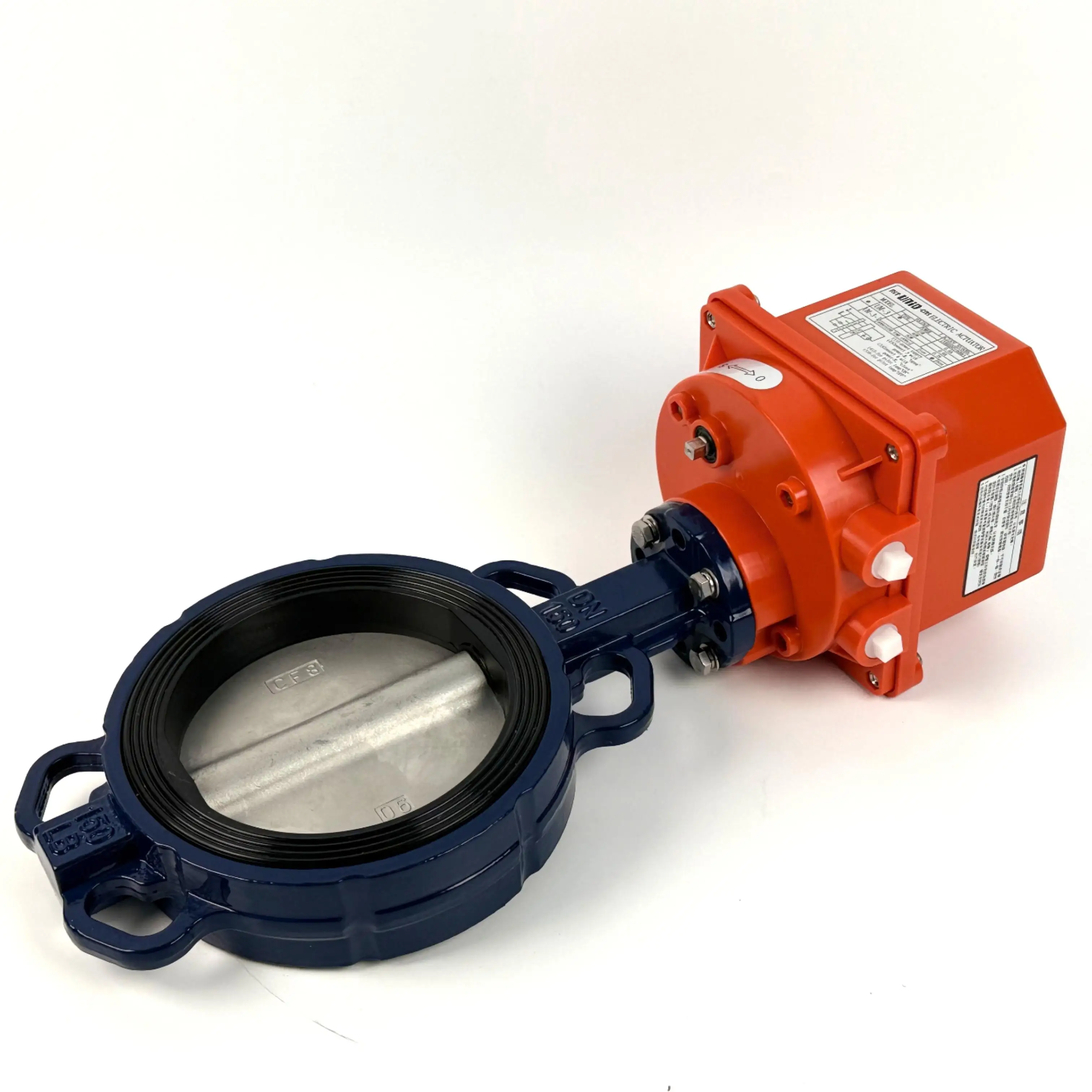 6in UNI-D Electric Butterfly Valve Wafer Type Plastic Low Pressure Switch Actuator Direct Selling