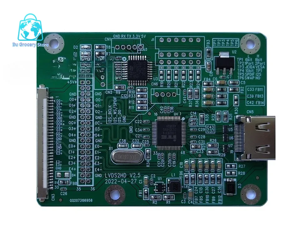 Adapter Board Dual 8-input to HDMI Output Supports Multiple Resolutions