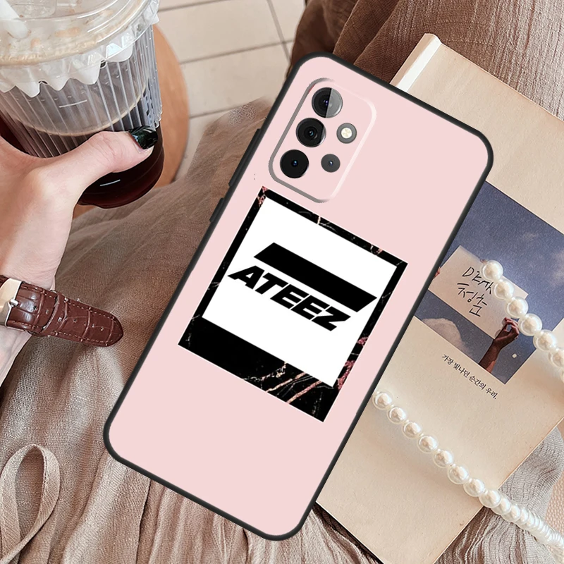 Capa de telefone KPOP ATEEZ Funda para Samsung Galaxy, A34, A14, A54, A24, A52, A32, A22, A12, A51, A71, A53, A33, A23, A13