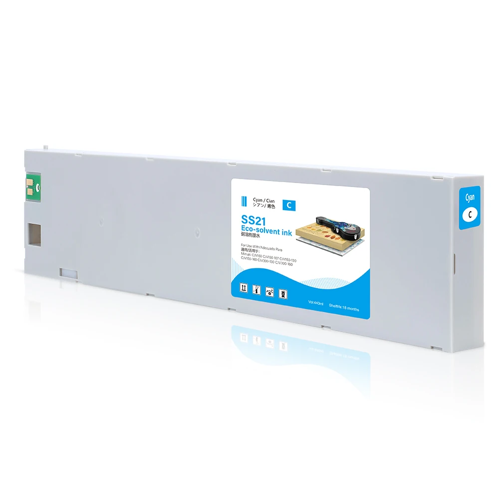Winnerjet SS21 Compatible Ink Cartridge with Eco-Solvent Ink with Chip for Mimaki CJV150 CJV150-107 CJV150-130 Printer Ink