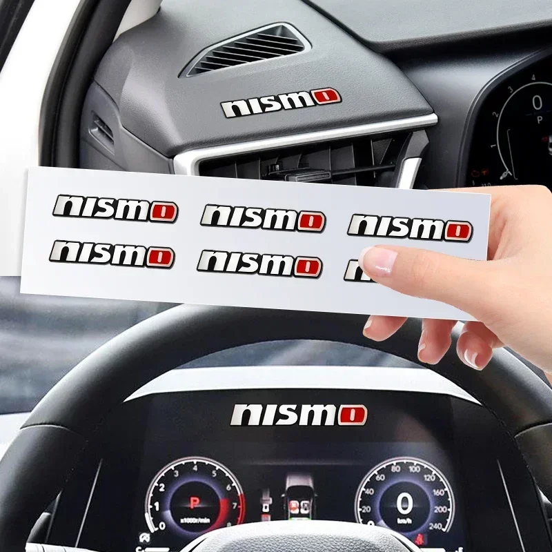 1/2/5/10Pcs Car Random post Sticker Steering Wheel Decal Interior Decoration For Nissan Nismo Tiida Teana GTR Juke Versa Almera