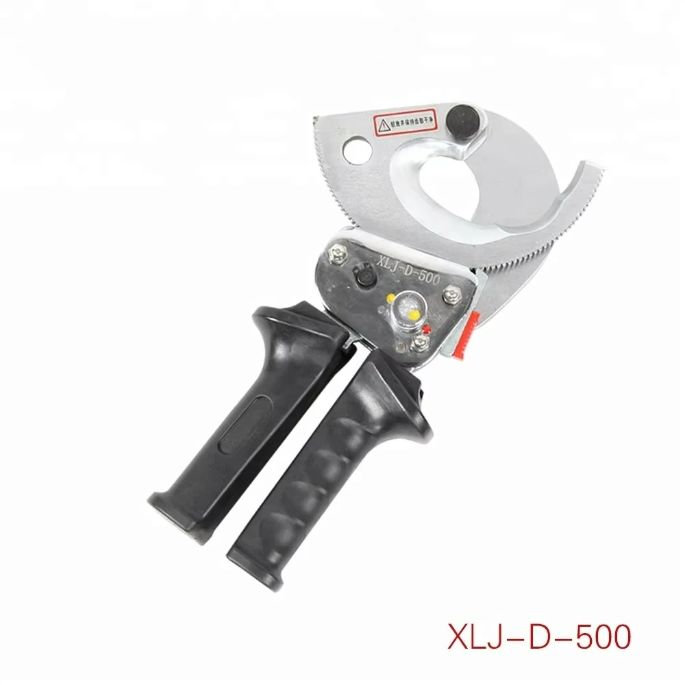 XLJ-D-500 rod cable cutter with telescopic handle Ratchet wire cutter 500 square mm Hand  cutter with telescopic handle 30 mm
