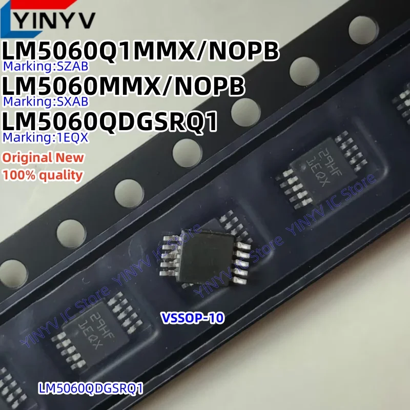 5 piezas LM5060QDGSRQ1 1EQX LM5060Q1MMX/NOPB SZAB LM5060Q1MMX LM5060Q1MM LM5060MMX/NOPB SXAB LM5060MMX LM5060MM LM5060 VSSOP10 Nuevo
