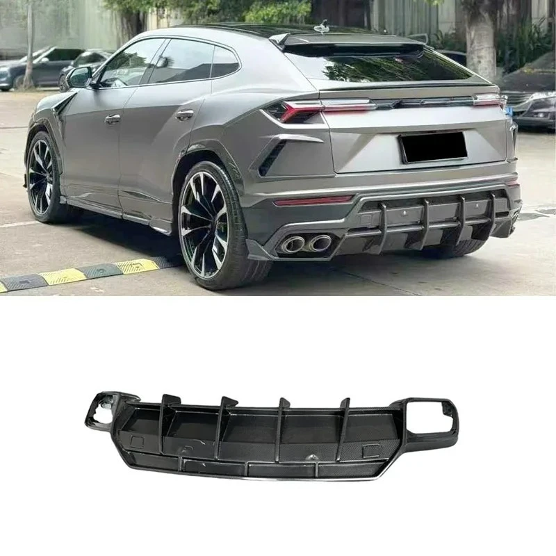 

Hot-selling FORLamborghini Urus 2018 Carbon Fiber Topcar-Style Rear Diffuser Rear Bumper Lip Spoiler Body Kit