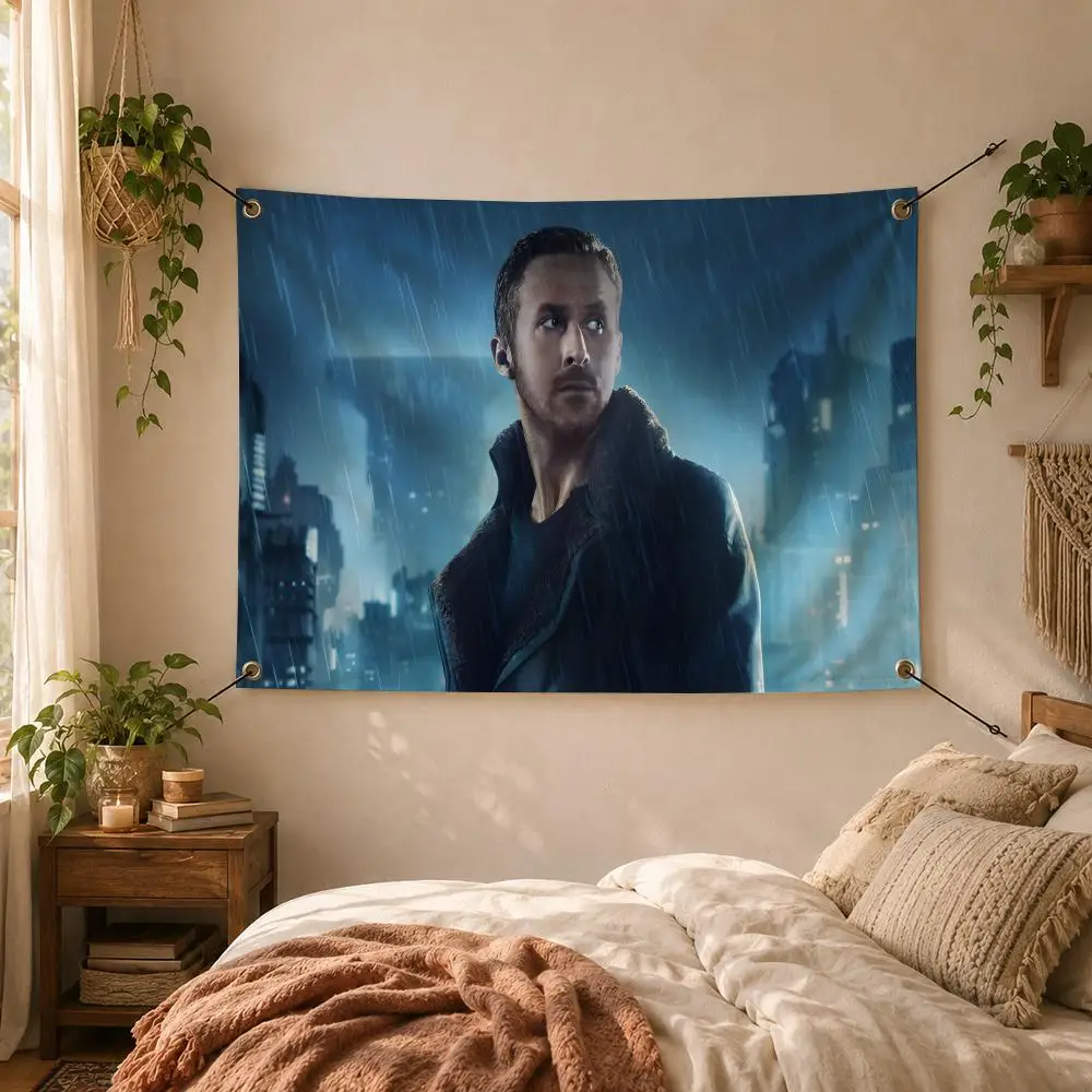 Actor Cinema Ryan Gosling Flags Decorative Flag Banner for Outdoor Garden Yard Camping Party Home Wall Hanging Decor