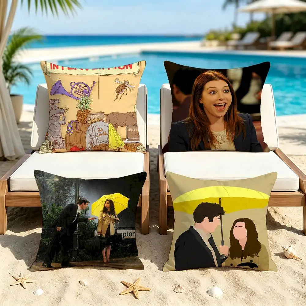 H-How I M-Met Your Mother Square Pillow Case Multi Sizes For Car Home Bedroom Decor Custom Valentine Gifts