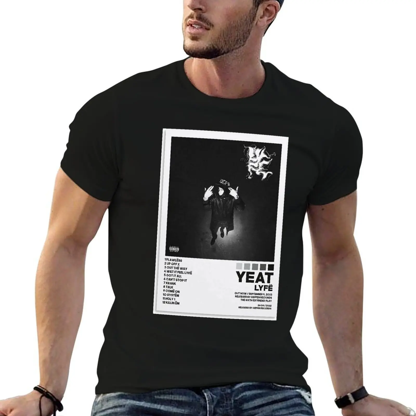 

Yeat - AftrLyfe T-Shirt t shirts for man pack white funny t shirts cotton T-Shirt