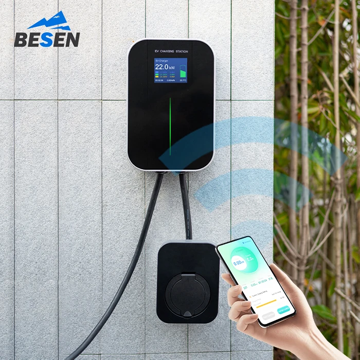 Clean Energy EV Charger  7kW 1Phase APP Wifi User Friendly 32A Electric Vehicle Charging Station with 20 Feet Cable