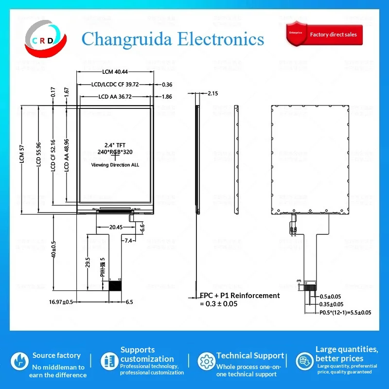 tela-lcd-tft-de-24-polegadas-st7789-pequena-240x320-colorida-spi-tela-nua