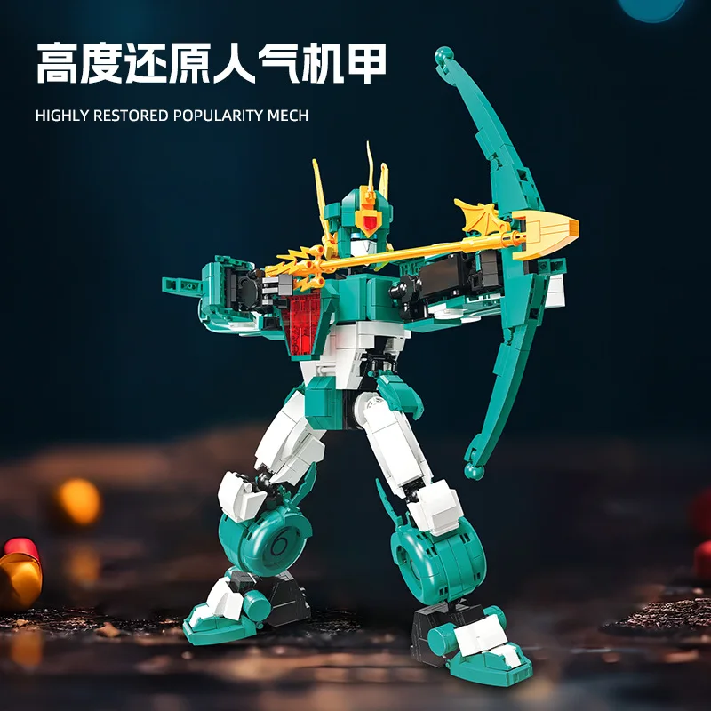 IN STOCK MOC Classic Anime Magic King Mecha Building Blocks Model Robot Bricks Assembling Toys for Children Birthday Gift Set