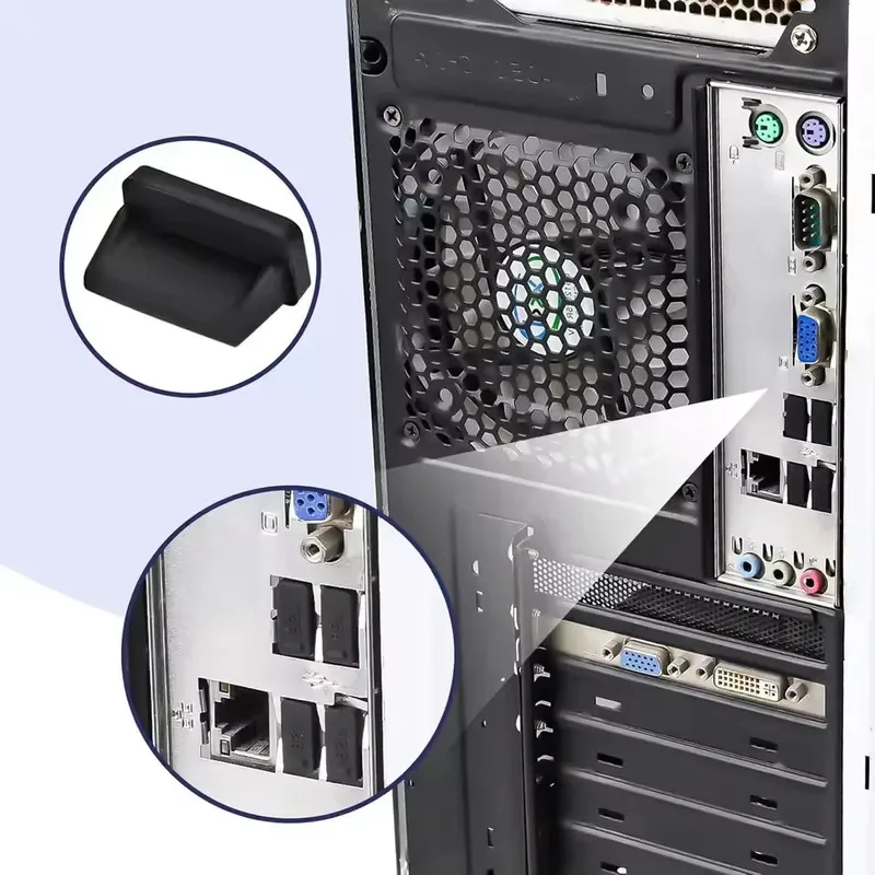 Bouchon anti-poussière pour Port de chargeur USB-A, capuchon femelle, universel en Silicone, anti-poussière, protection des Ports USB-A, PC portable et ordinateur portable