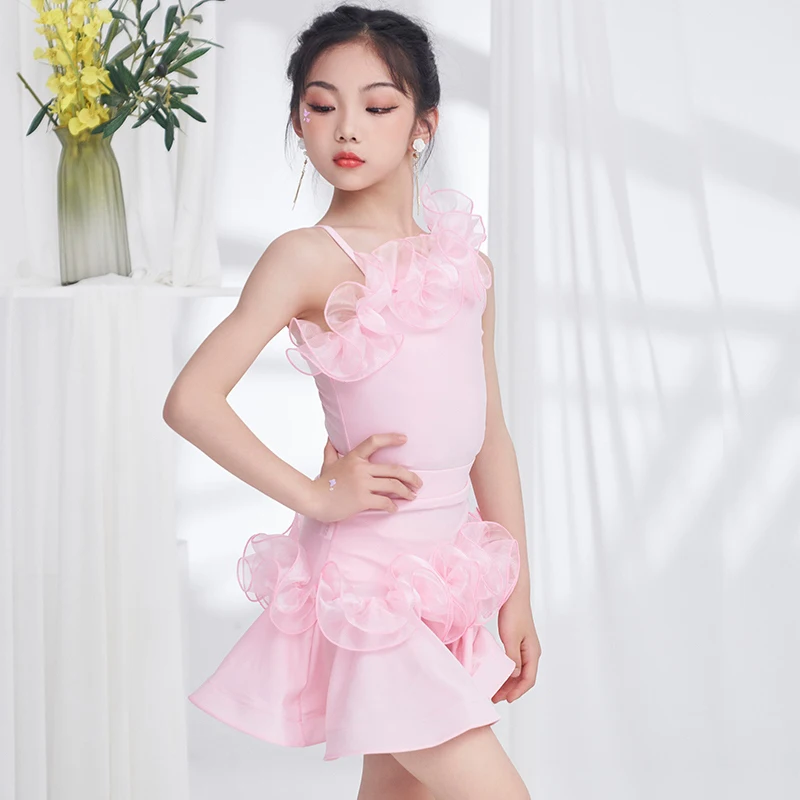 Summer Latin Clothes Stage Costume Ballroom Practice Wear Dancer Clothes Salsa Clothing Samba Dress Tango Dancing Outfit JL4456