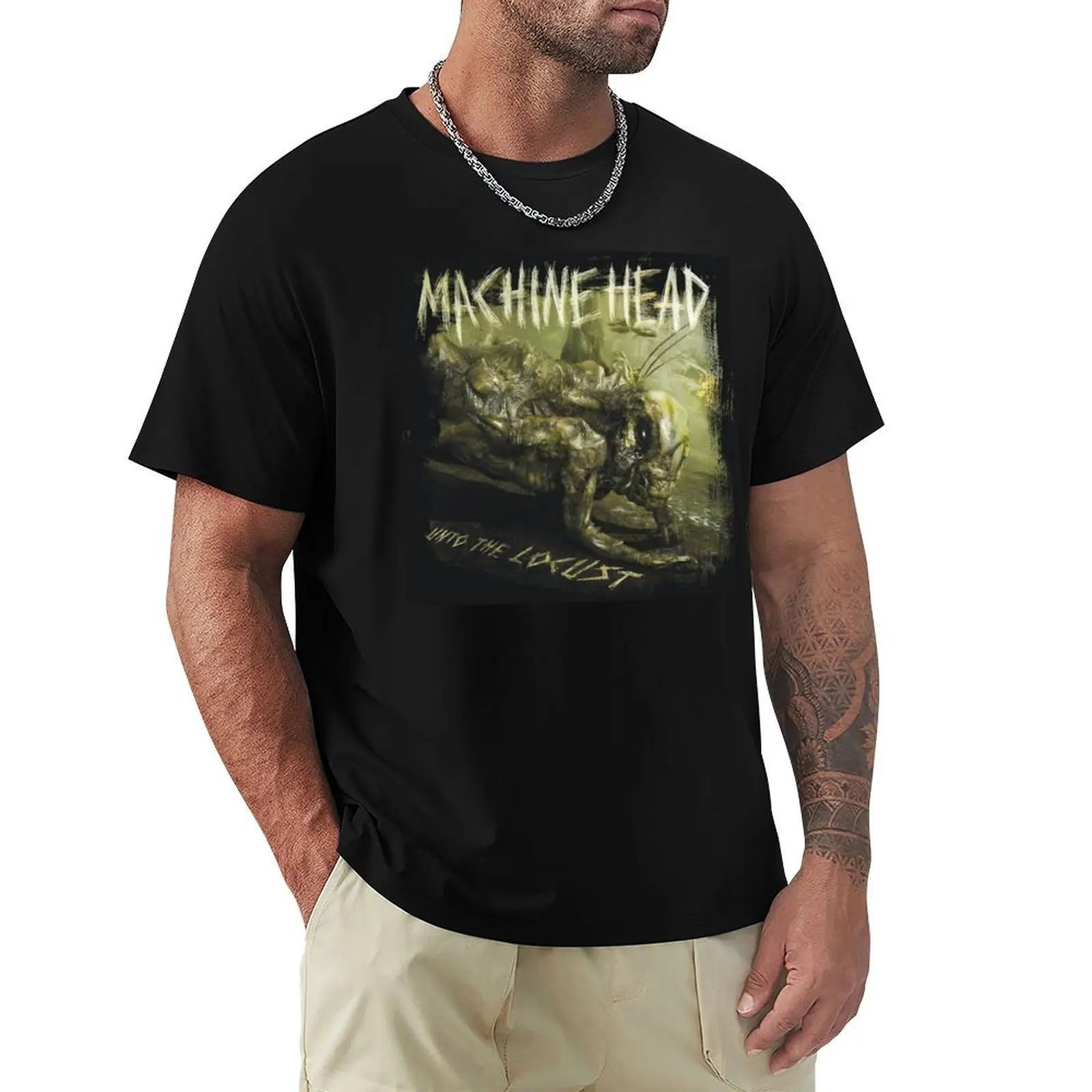

Machine Head - Unto the Locust album 2011 T-Shirt blue archive aesthetic clothes gifts for boyfriend men t shirt