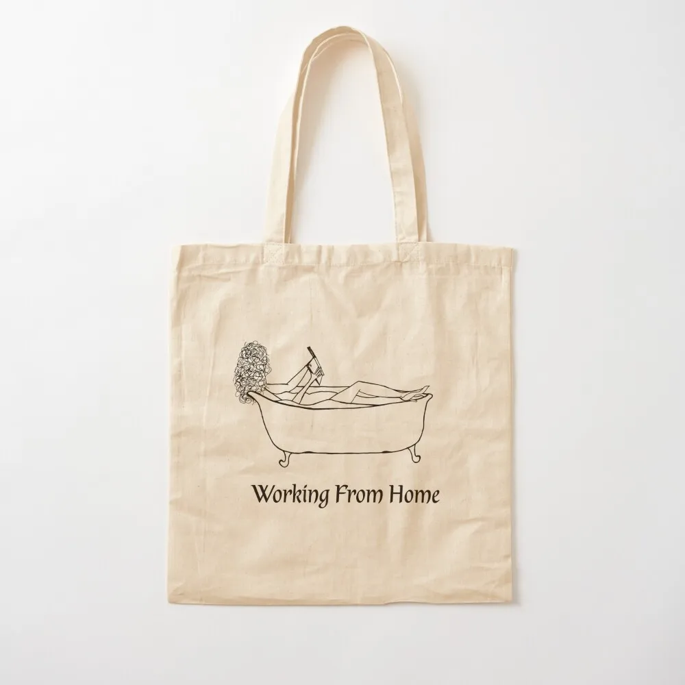 

Quirky Working From Home Tote Bag reusable grocery bags hand bags