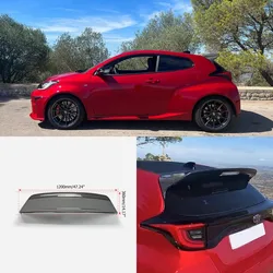 For Toyota GR YARIS GXPA16 GV Type Carbon Fiber Rear Trunk Spoiler Wing Lip Bodykits Trim Body Kits