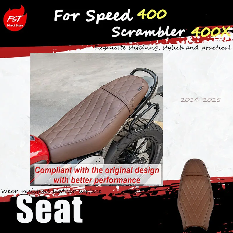 For Speed 400 & Scrambler 400 2024-2025 Specialized Modified Integrated Seat Cushion Assembly Seat Package