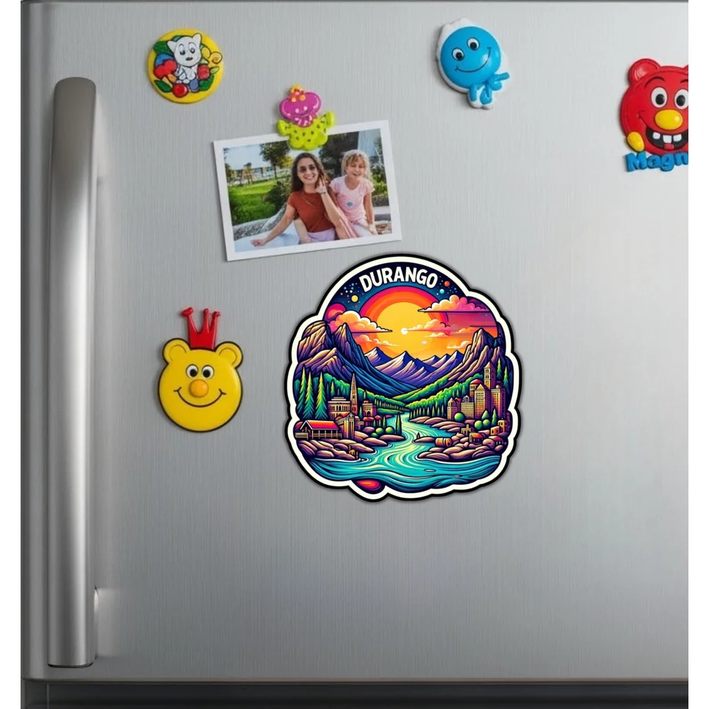 Durango Colorado Travel Souvenir Vinyl Sticker For Laptop And Suitcase Self Adhesive Decal