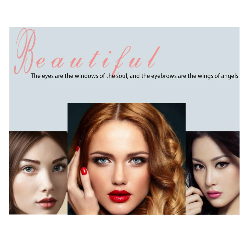 Zestaw szablonów do brwi Lily of the Valley, papierowe szablony do brwi, narzędzia do modelowania brwi, pomoc w makijażu, łatwe szablony do rysowania.