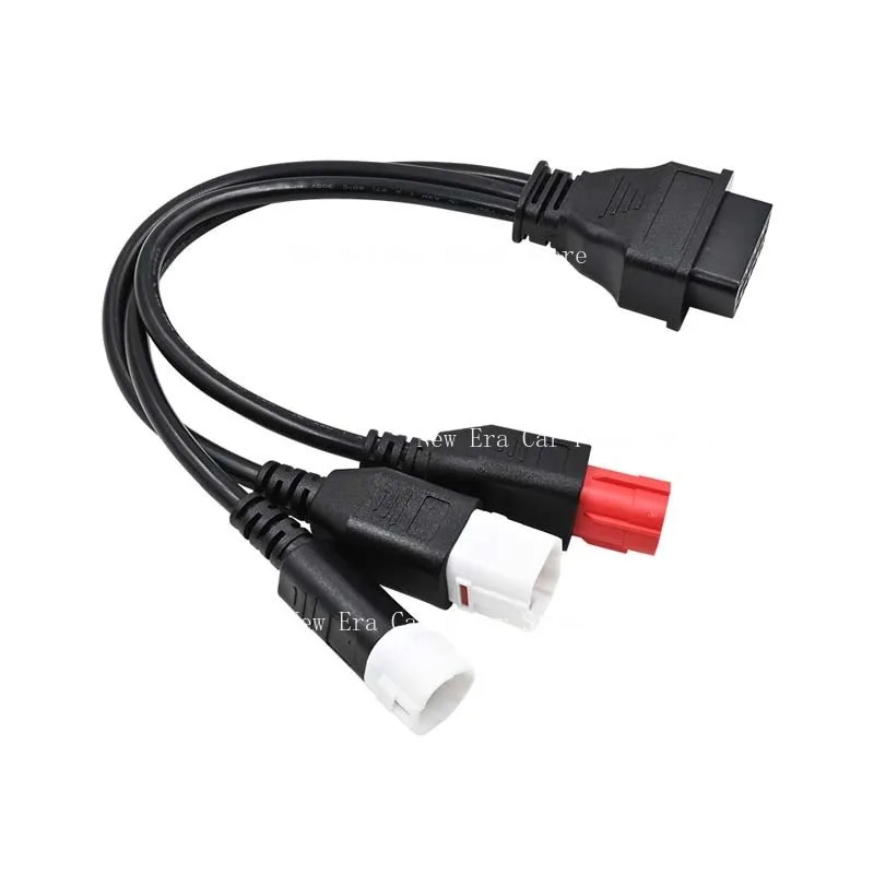 OBD To 3pin/4pin Diagnostic Connector Suitable for Motorcycle Locomotive OBD One To Three Adapter