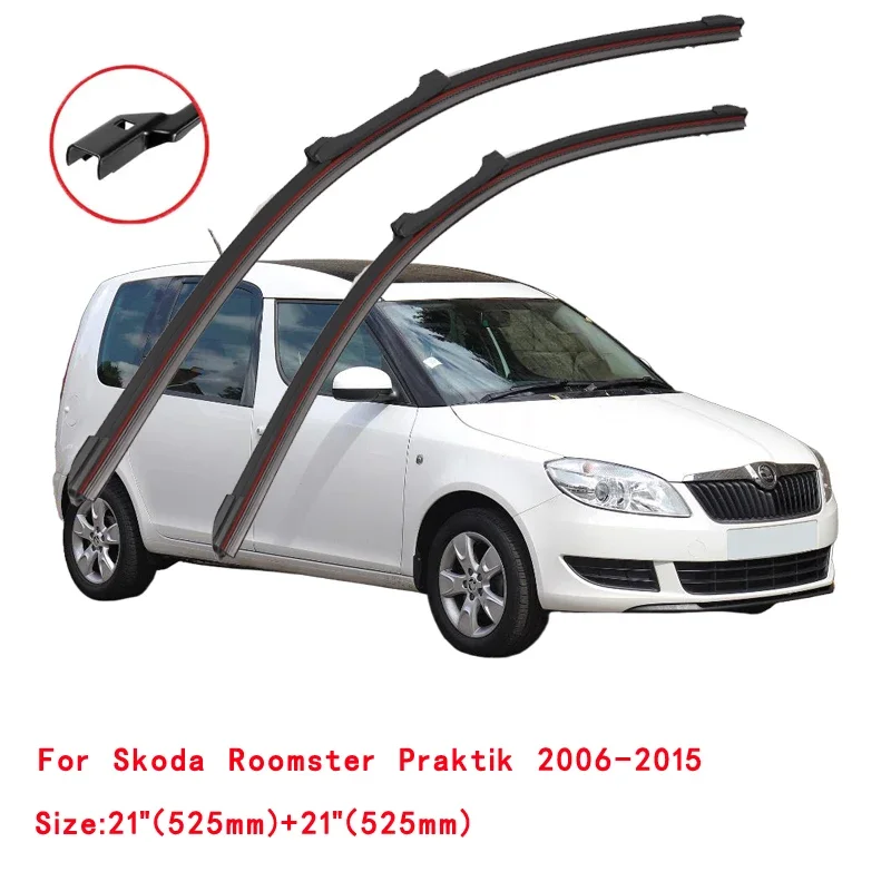 

For Skoda Roomster 2006-2015 Car Windshield Wiper Blade Front Windscreen Brushes Washer Accessories Cleaning Replacement Parts