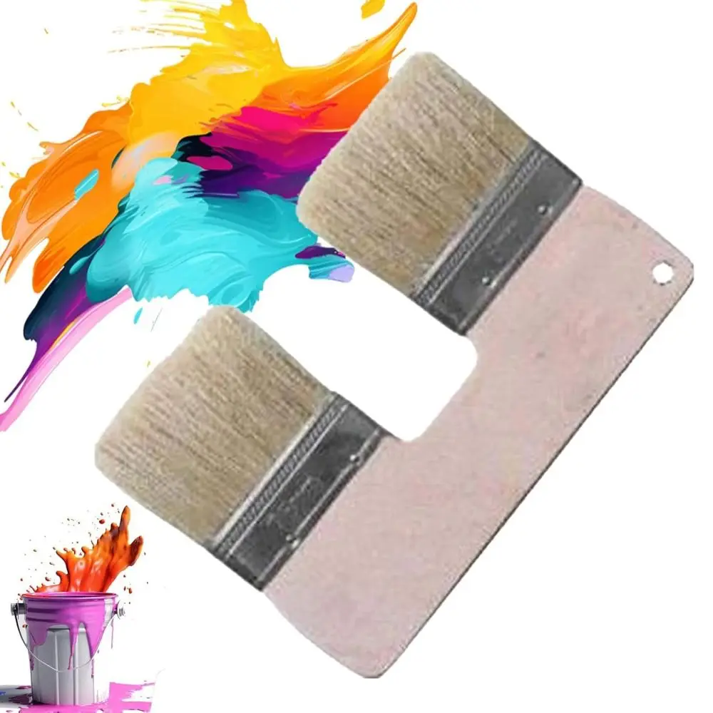 for Acrylic Painting Double Paint Brush Household Supplies Easy to Use Paint Brushes DIY Renovation Wall Advertisements