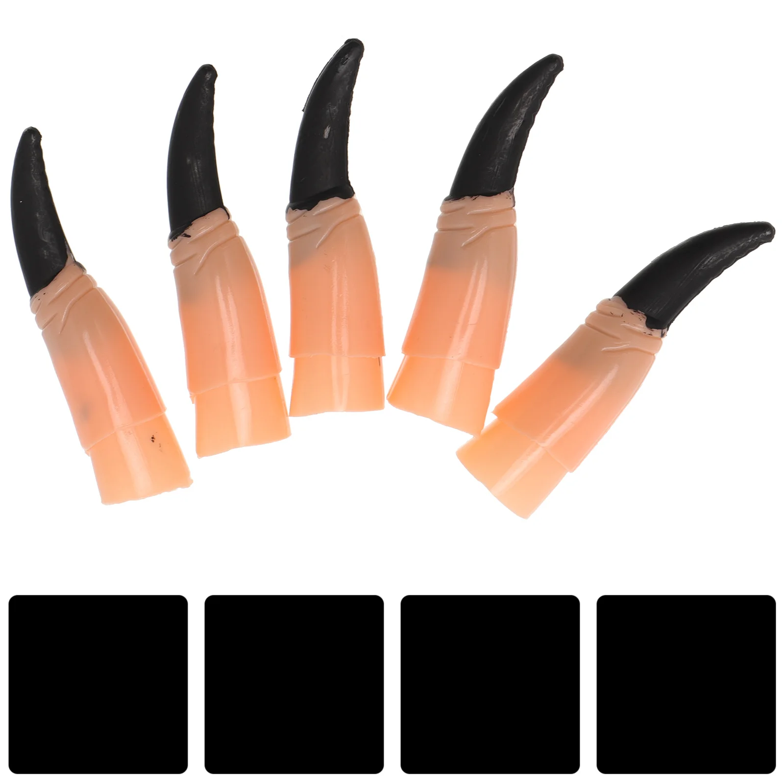 10 Pcs Witch Fingers Nails Witches Halloween Costumes Clothing Fingernails Decor