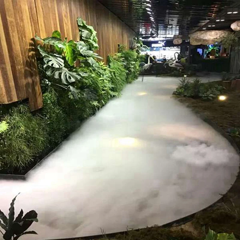 6X 12 teste Mist Maker Ultrasonic Mist Fogger umidificatore d'aria fontana d'acqua Fog Maker Machine Fogger in acciaio inossidabile