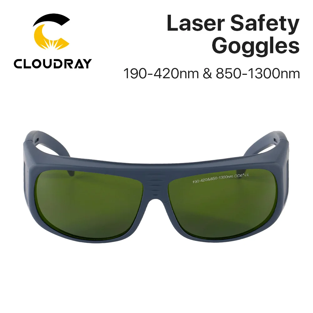 Cloudray-Laser Óculos de Segurança para Fiber Laser Machine, Óculos de Proteção, Style D, OD6 + CE, 850-1300nm, 1064nm