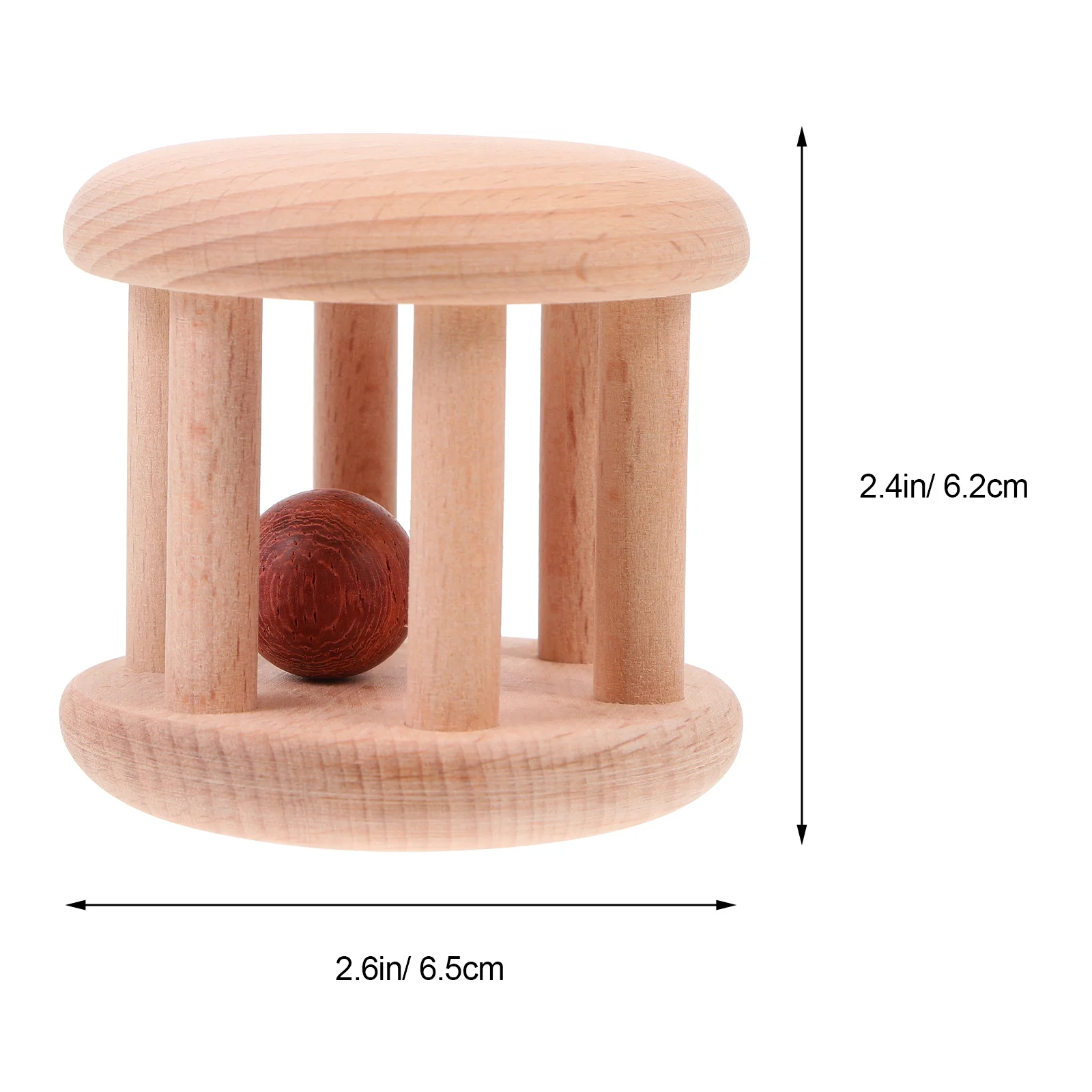 لعبة خشبية مادة طبيعية متينة وآمنة وخفيفة الوزن ومحمولة لتطوير القدرة المبكرة #6