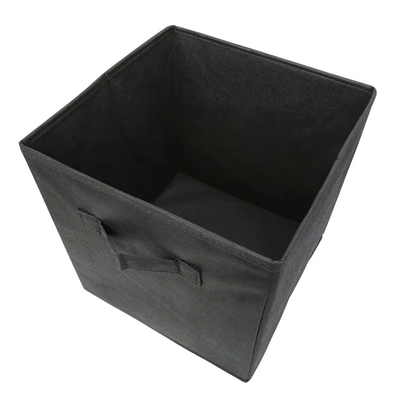 Foldable Fabric Storage box Cube Bins Cloth Organizer storage Baskets Folding Nursery Closet Drawer Features Dual Handles