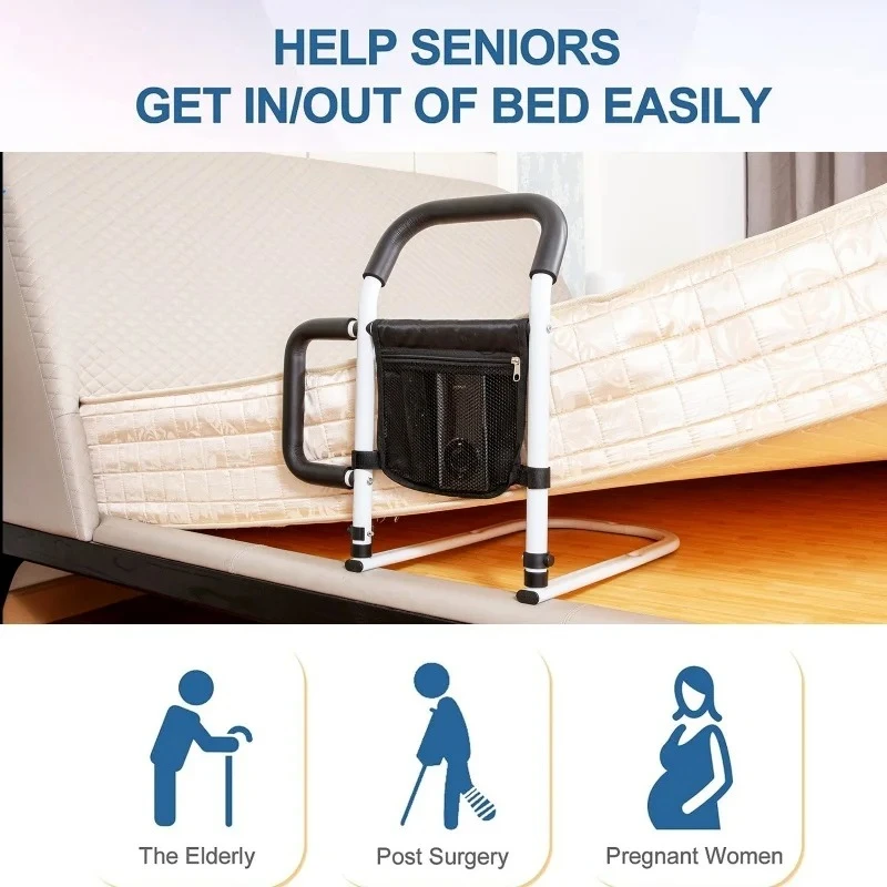 Bedroom Bedside Handrails Bedside Guardrail for Elderly Bed Rail Protection Device for Most Bed Types bathtubs