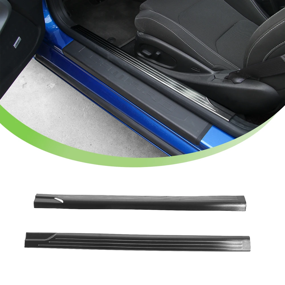 Door Sill Scuff Plate Decoration Cover Trim for Chevrolet Camaro 2017 2018 2019 2020 2021 2022 2023 Car Interior Accessories