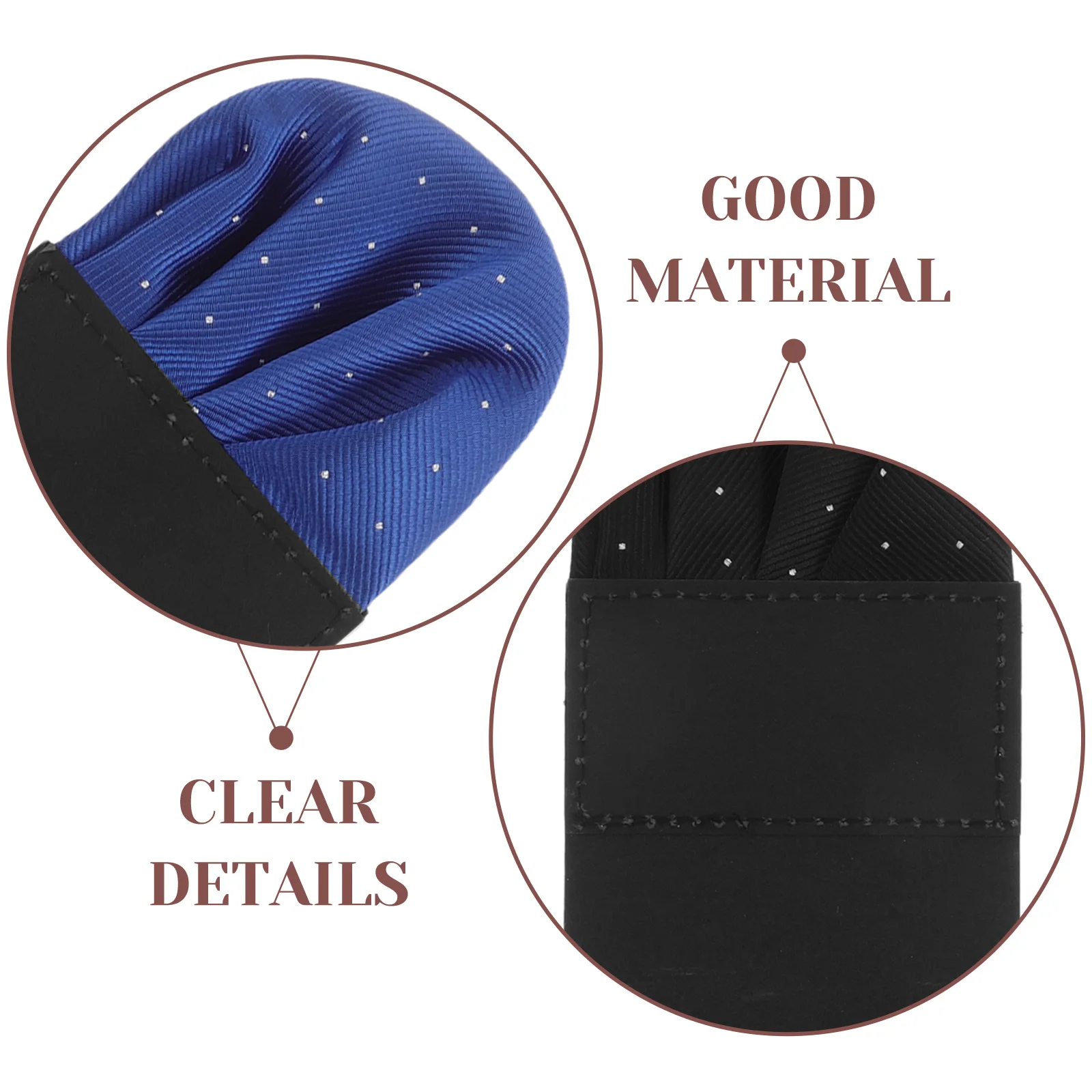 3 قطع خط بطاقة مطوية مسبقًا للرجال بدلة دائرية الشكل وجيب مربع الشكل وجيب مربع للرجال