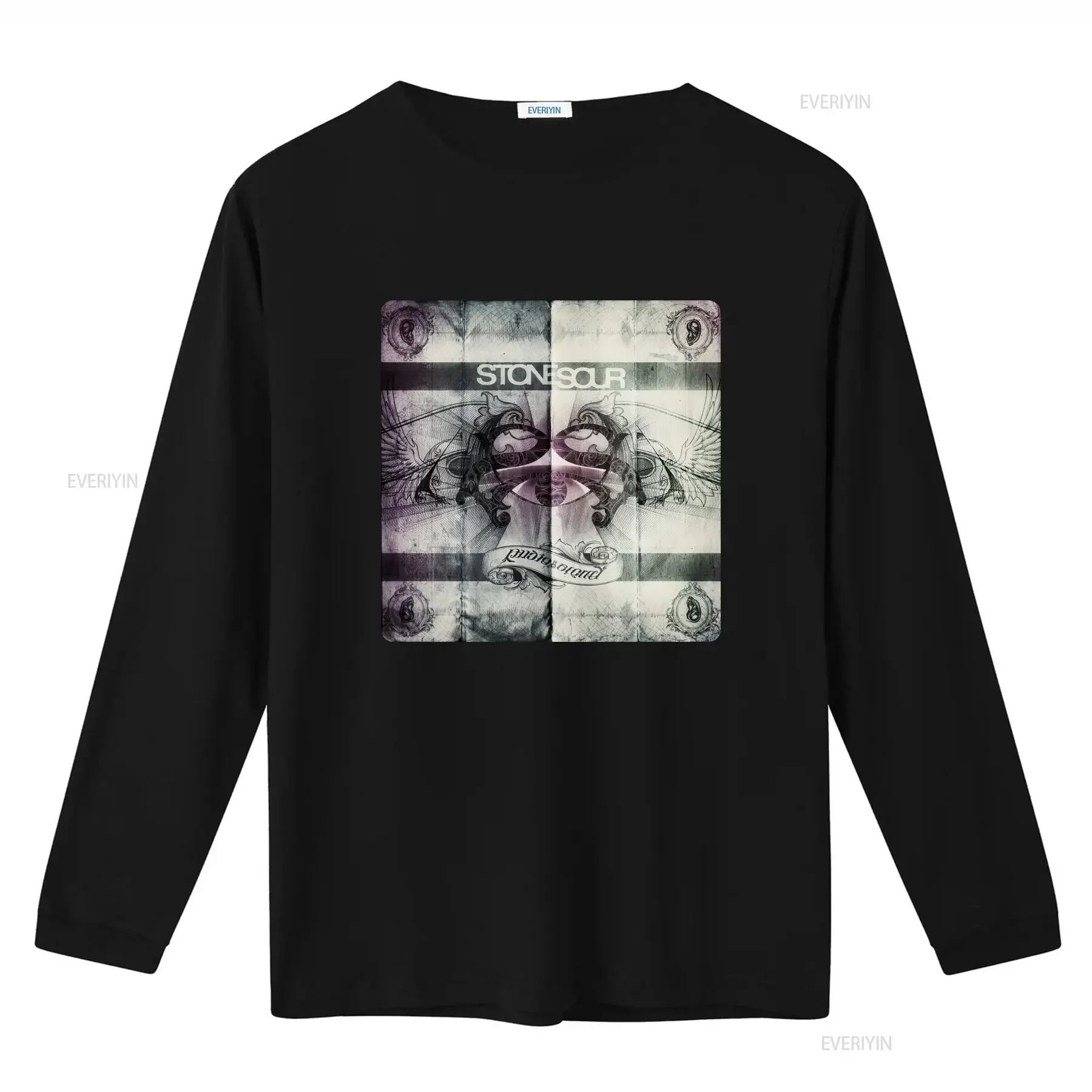 تي شيرت Stone Sour تي شيرت Audio Secretcy مربع الظهر مطبوع عتيق مغسول مريح برسومات ملابس الشارع الشهير للارتداء اليومي أوم